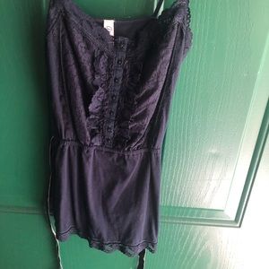 Navy blue sleeveless top